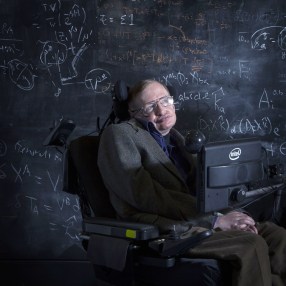 Professor Stephen Hawking at the Centre of Applied Maths and Theoretical Physics, Oxford, Britain - 12 Apr 2013